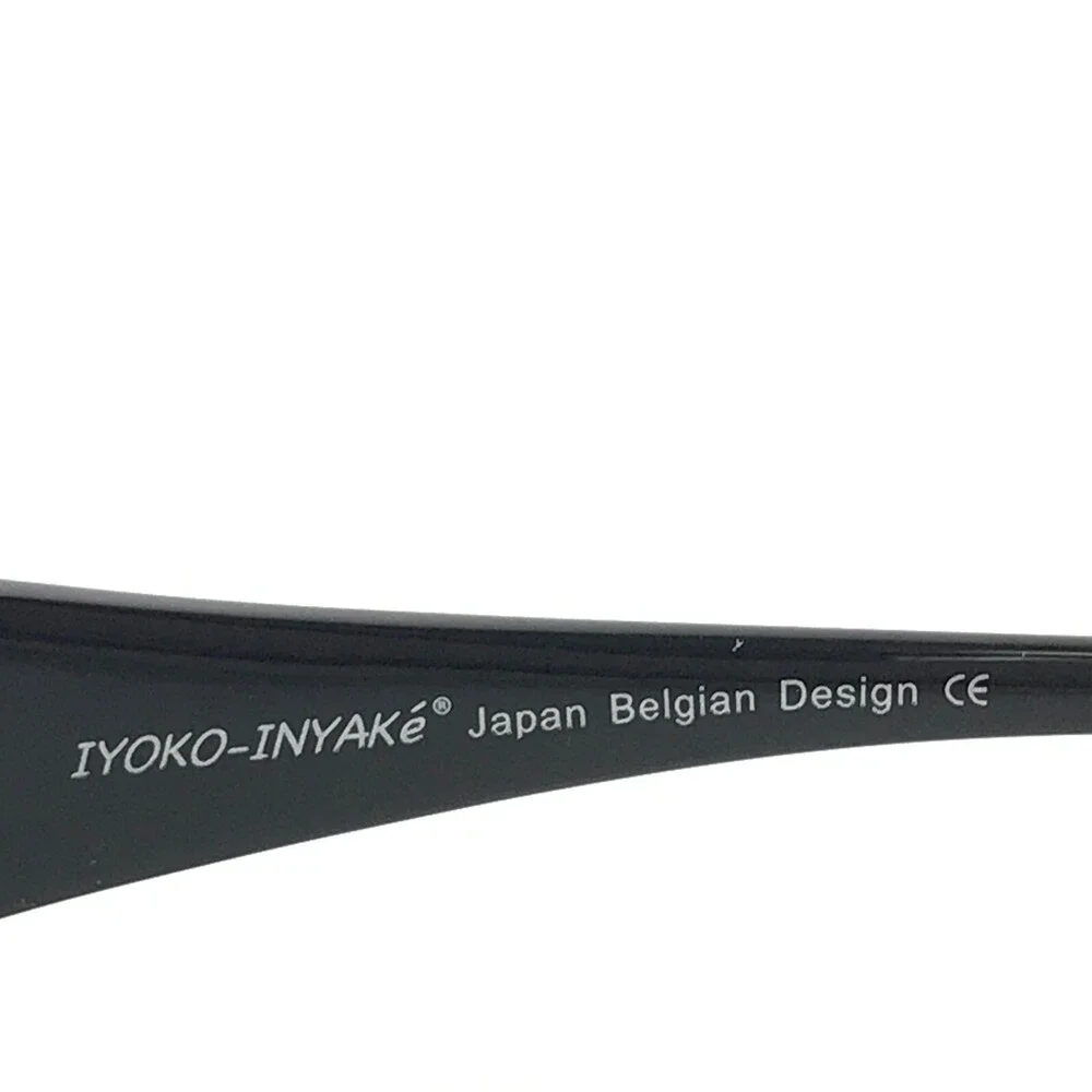Iyoko-Inyake Eyeglasses Frames IY258 Col.6 Black Rectangular Half Rim 56-16-138